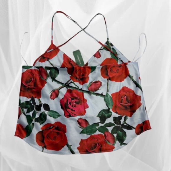 NWT floral spaghetti strap top - Picture 2 of 3